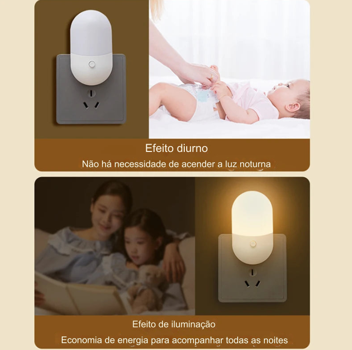 Lâmpada de cabeceira LED Mini Night Light