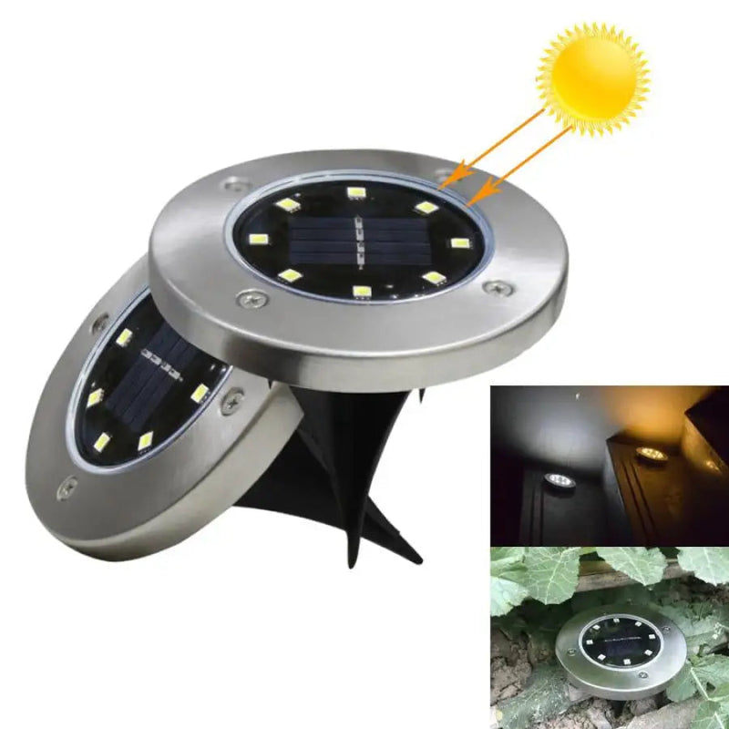 Luminária Led Solar de Chão Externo