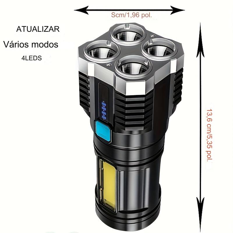 Lanterna LED, recarregável por USB